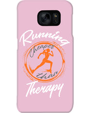 Load image into Gallery viewer, Running Cheaper Than Therapy Gift For Running Lovers Phone case
