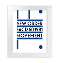 Load image into Gallery viewer, New Order Facd 501981 Movement Simple Unique Custom Design Framed Matte Canvas
