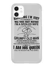 Load image into Gallery viewer, A Spoiled Wife Of An October Grumpy Old Man Birthday Meaningful Gift Phone case
