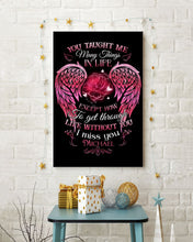 Load image into Gallery viewer, You Taught Me Many Things In Life Custom Name Gift For Son Name Michael Vertical Poster
