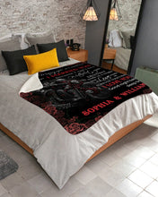 Load image into Gallery viewer, Motorcycling Good Night Baby Custom Name Gift For Wife Sherpa Blanket
