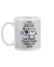 Load image into Gallery viewer, Dutch Survived The Great Toilet Paper Crisis Of 2020 For Personalized Nation Gift Mug
