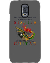 Load image into Gallery viewer, Never Underestimate A 60 Year Old Man Can Play A Guitar Phone case
