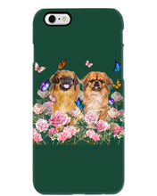 Load image into Gallery viewer, Pekingese With Peonies Gift For Dog Lovers Phone case
