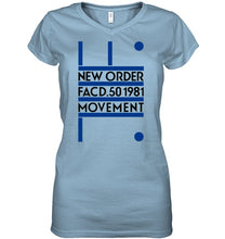 Load image into Gallery viewer, New Order Facd 501981 Movement Simple Unique Custom Design Ladies V-Neck
