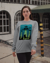 Load image into Gallery viewer, UFA Dinosaur T Rex Sky Full Of Stars Unisex Long Sleeve
