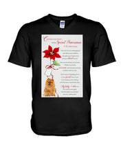 Load image into Gallery viewer, Pomeranian Cherished Memories At Christmas Gift For Dog Lovers Guys V-Neck
