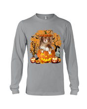 Load image into Gallery viewer, Chihuahua Book Pumpkin Halloween Gift For Dog Lovers Unisex Long Sleeve
