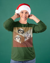 Load image into Gallery viewer, Three Cute Shih Tzu In Bag Gift For Dog Lovers Unisex Long Sleeve
