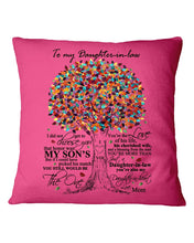 Load image into Gallery viewer, Gift For Daughter-in-law Thank For Loving My Amazing Son Trending Pillow Cover
