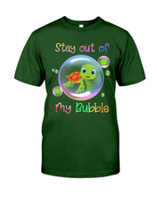 Load image into Gallery viewer, Vintage Funny Stay Out Of My Bubble Gift For Turtle Lovers Guys Tee
