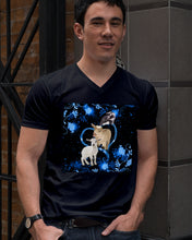 Load image into Gallery viewer, Lovely Phone Case Twinkling Blue Heart Gift For Goat Lovers Guys V-Neck
