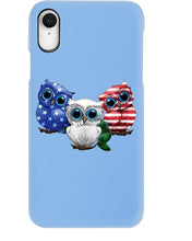 Load image into Gallery viewer, Lovely Phone Case Three Owl With US Flag Gift For Owl Lovers Phone case
