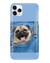 Load image into Gallery viewer, baby Pug In Denim Pocket Gift For Dog Lovers Phone case
