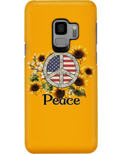 Load image into Gallery viewer, Peace Sign Sunflower Birthday Gift For Girls Phone case
