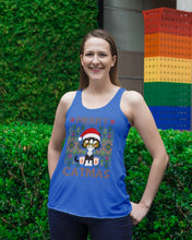 Load image into Gallery viewer, Merry Catmas Cute Funny Gifts Ladies Flowy Tank
