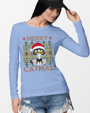 Load image into Gallery viewer, Merry Catmas Cute Funny Gifts Unisex Long Sleeve
