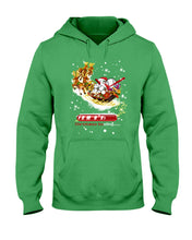 Load image into Gallery viewer, Baseball Xmas Sleigh Loading Gift For Baseball Lovers Hoodie
