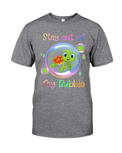 Load image into Gallery viewer, Vintage Funny Stay Out Of My Bubble Gift For Turtle Lovers Guys Tee
