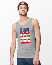 Load image into Gallery viewer, America USA FLag In My Heart Shih Tzu Gift For Dog Lovers Unisex Tank Top
