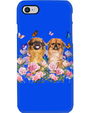 Load image into Gallery viewer, Pekingese With Peonies Gift For Dog Lovers Phone case
