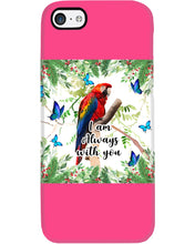 Load image into Gallery viewer, Scarlet Macaw With Butterflies I Am Always With You Gift For Lover Phone case
