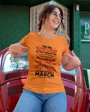Load image into Gallery viewer, This Girl Has Fought A Thousand This Girl Was Born In March Ladies Tee
