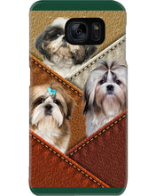 Load image into Gallery viewer, Three Cute Shih Tzu In Bag Gift For Dog Lovers Phone case
