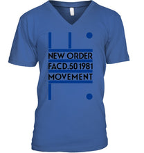 Load image into Gallery viewer, New Order Facd 501981 Movement Simple Unique Custom Design Guys V-Neck
