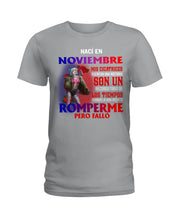 Load image into Gallery viewer, Naci En Noviembre Mis Cicatrices Cuentan Una Historia Son Un Custom Design Ladies Tee
