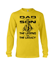 Load image into Gallery viewer, Dad And Son The Legend And The Legacy Gift For Family Unisex Long Sleeve

