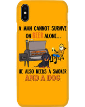 Load image into Gallery viewer, A Man Loves Beer And Dachshund Gift For Dog Lovers Phone case
