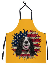 Load image into Gallery viewer, English Cocker Spaniel US Sunflower Gift For Dog Lovers Apron
