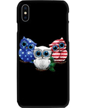 Load image into Gallery viewer, Lovely Phone Case Three Owl With US Flag Gift For Owl Lovers Phone case
