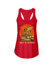 Load image into Gallery viewer, I'm A Book Dragon Not A Worm Gift For Dragon Lovers Ladies Flowy Tank
