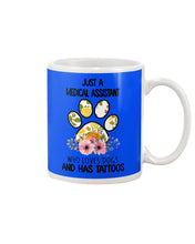 Load image into Gallery viewer, Medical Assistant Loves Dogs And Has Tattoos Gift For Dog Lovers Mug
