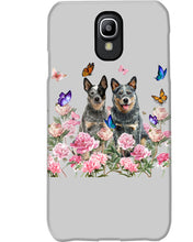 Load image into Gallery viewer, Australian Cattle Dog Butterflies Peony Gift For Dog Lovers Phone case
