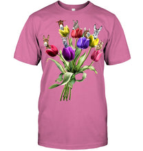 Load image into Gallery viewer, Vintage Funny Donkey With Tulip Trending For Donkey Lovers Guys Tee
