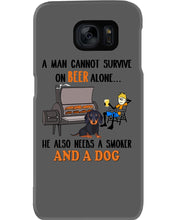 Load image into Gallery viewer, A Man Loves Beer And Dachshund Gift For Dog Lovers Phone case
