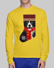 Load image into Gallery viewer, Santa Border Collie In Stock Gift For Dog Lovers Unisex Long Sleeve
