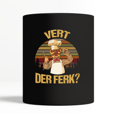 Load image into Gallery viewer, Vert Der Ferk Retro Vintage Gift For Cook Lovers Black Mug
