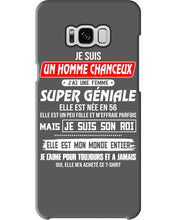 Load image into Gallery viewer, Je Suis Un Homme Chanceux J'ai Line Femme Custom Design Je Suis Son Roi Phone case
