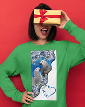Load image into Gallery viewer, Magical Gray Couple African Parrot Gift For Bird Lovers Unisex Long Sleeve
