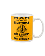 Load image into Gallery viewer, Dad And Son The Legend And The Legacy Gift For Family Mug
