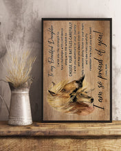 Load image into Gallery viewer, Mom Gift For Daughter With Meaningful Message I'm So Proud Of You Vertical Poster

