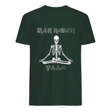 Load image into Gallery viewer, Yoga Iron Skeleton Dark Blue Background Gift For Men Guys Tee
