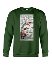 Load image into Gallery viewer, Siamese Cat Red Cardinals Those We Love Sweatshirt
