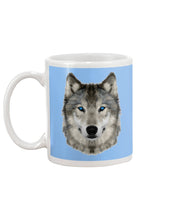 Load image into Gallery viewer, Wolf's Face Simple  Unique Custom Design For Animal Lovers Mug
