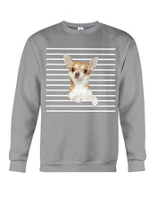 Load image into Gallery viewer, ln Chihuahua Horizontal Stripes Gift For Dog Lovers Sweatshirt
