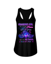 Load image into Gallery viewer, Wings Gift For Angel Grandpa Half Of My Heart Is In Heaven Ladies Flowy Tank
